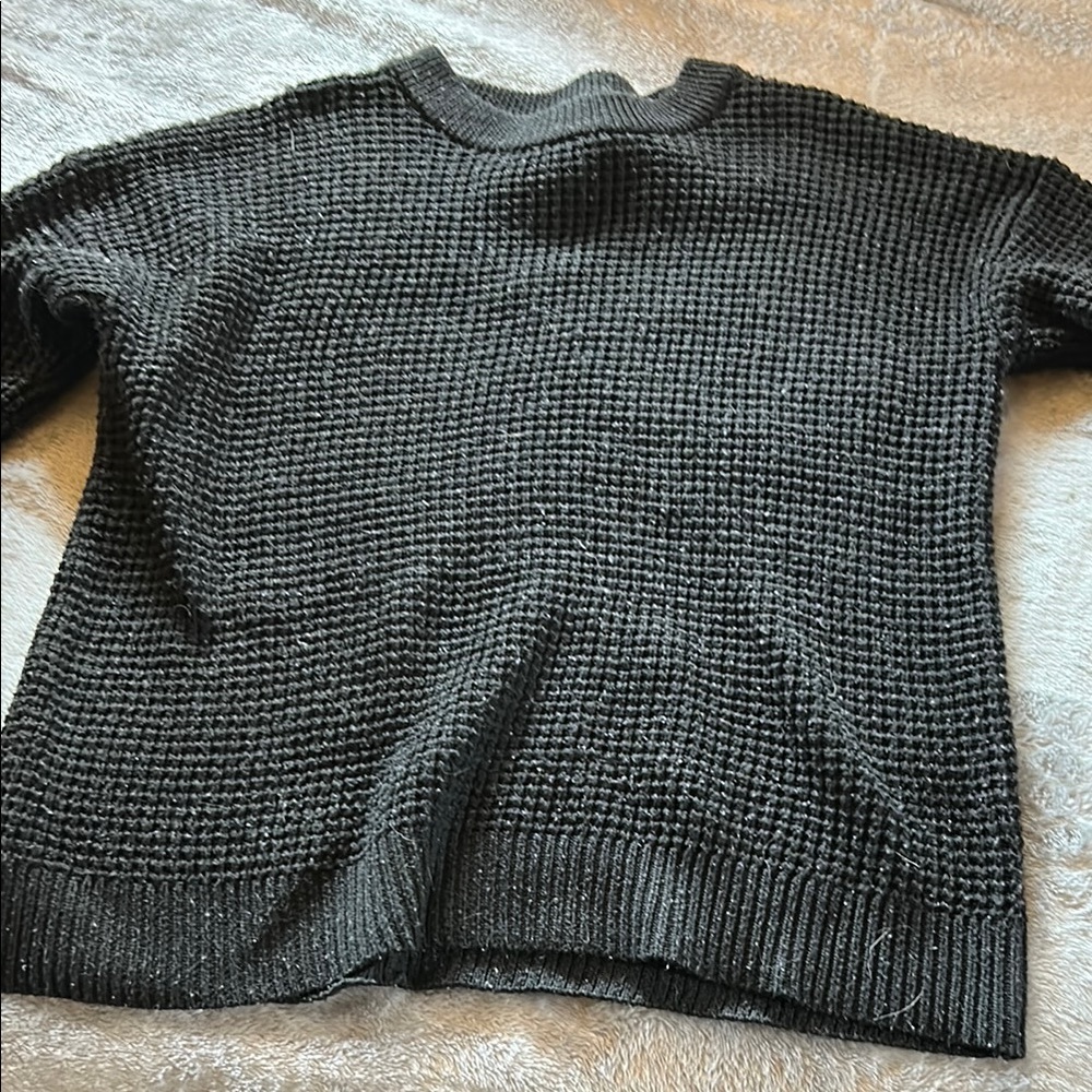 Cozy Black Knit Sweater